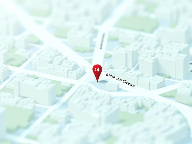 Mappa della sede di Numa Consiglia in Via del Corso, Roma